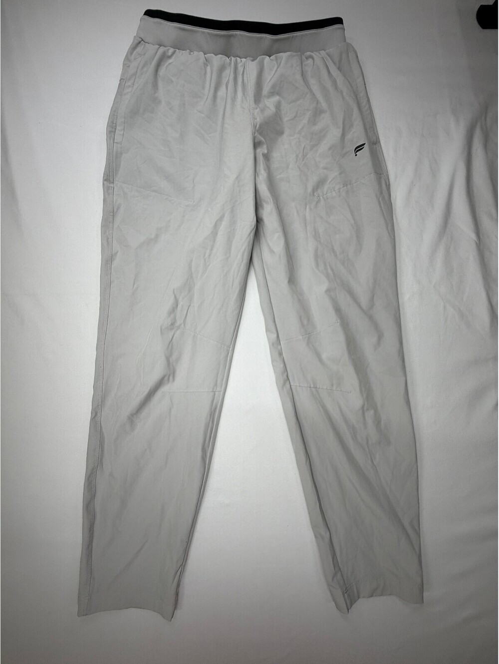 Flabetics Men's Sweat Pants Elastic Waist Pull On Lightweight Size Medium Grey
